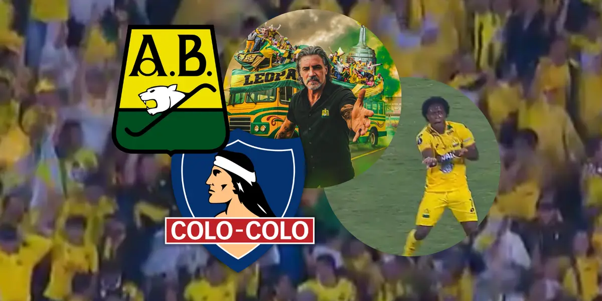 Atlético Bucaramanga hace historia en la Copa Libertadores y este es el primer gol Foto: Captura de ESPN, Escudoteca y AB
