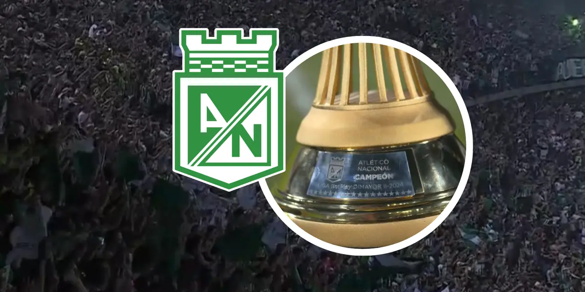 Atlético Nacional Campeón Foto: Captura de Win Sports y Escudoteca