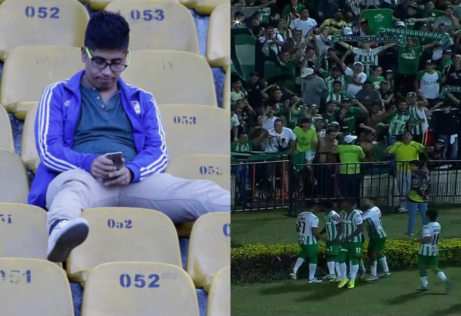 Atlético Nacional ganó y es líder de su grupo, algo que no le cayó bien a los hinchas de Millonarios FC.