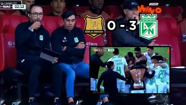 Atlético Nacional goleó a domicilio a Águilas Doradas.