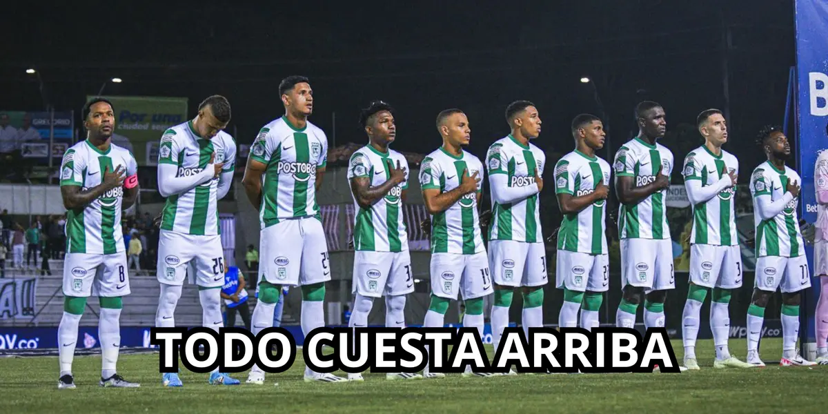 Atlético Nacional la tiene muy difícil en el fútbol profesional colombiano