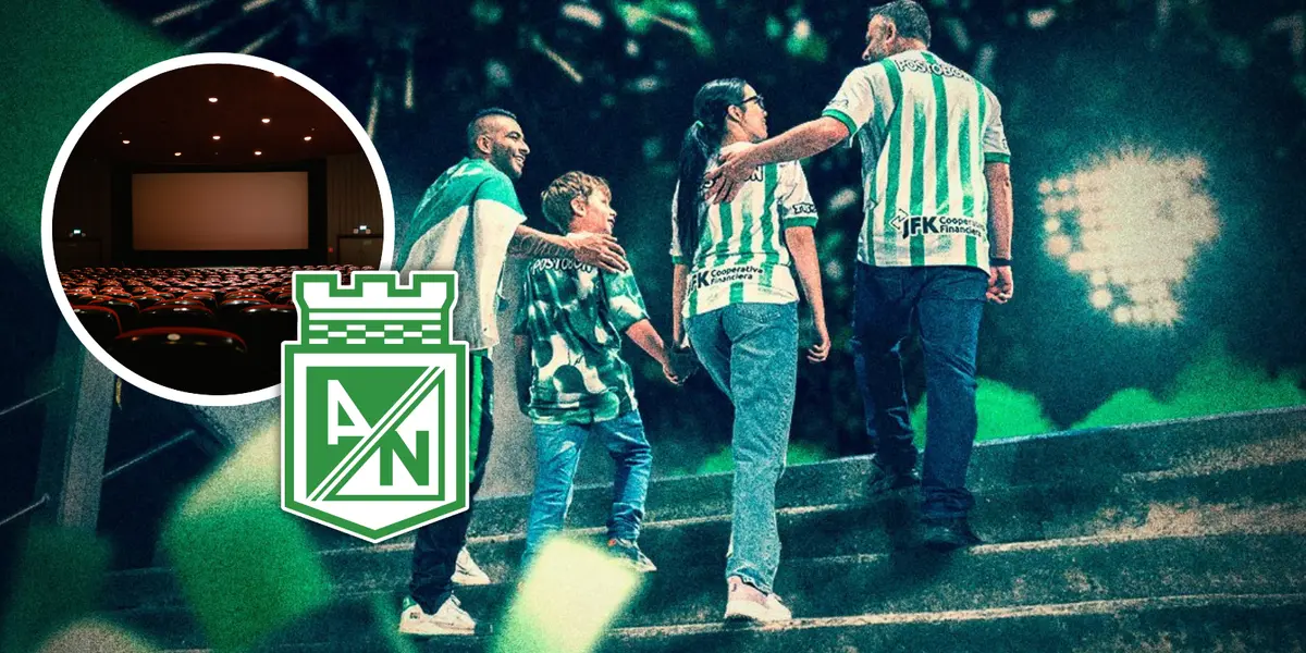 Atlético Nacional lanzó en las últimas horas su nueva película y emociona a todos sus hinchas Foto: Captura de Nacionaloficial, Escudoteca y Pexels