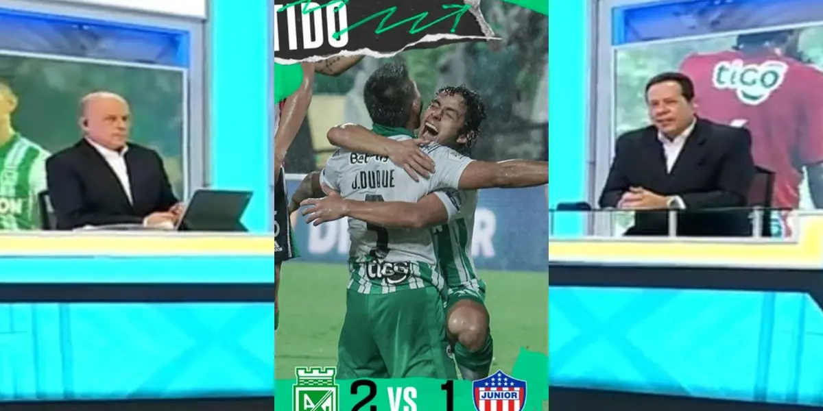 Atlético Nacional le ganó al Junior FC y en Win Sports llamaron la atención los comentarios.