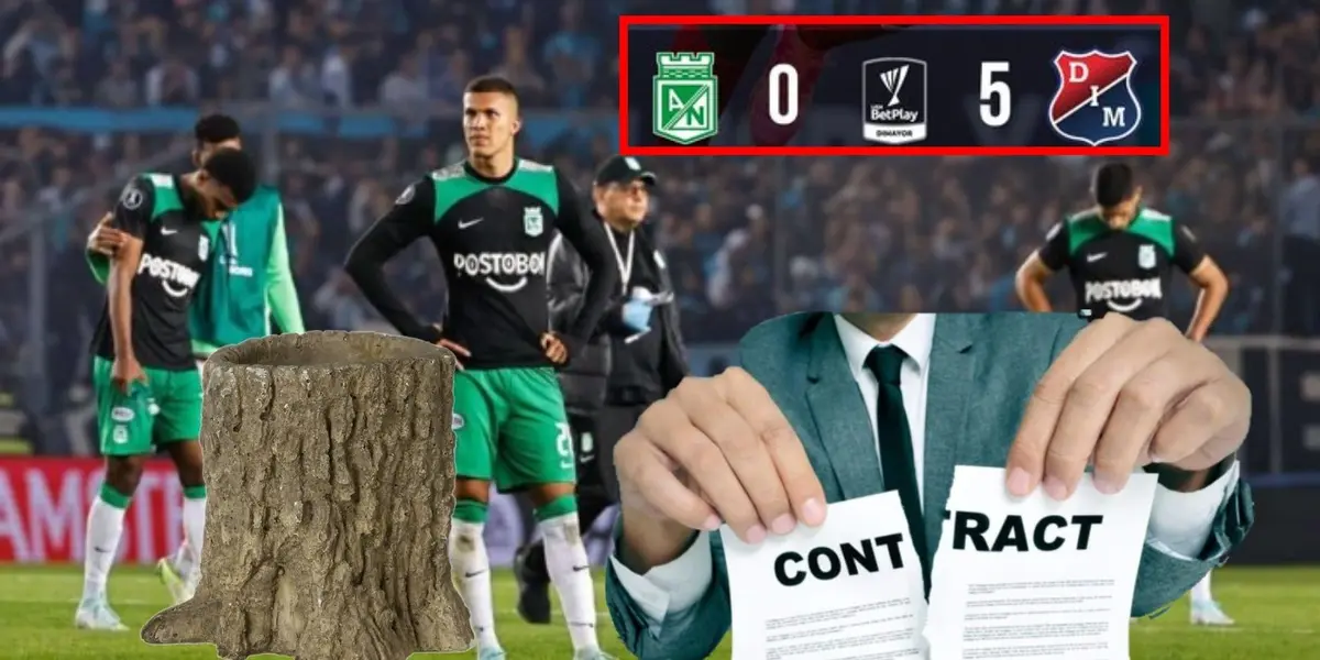 Atlético Nacional perdió 5-0 ante Independiente Medellín en los cuadrangulares semifinales