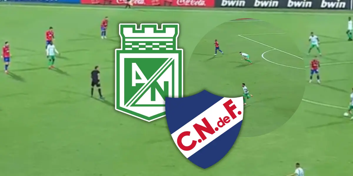 Atlético Nacional sufre con este jugador de la visita por una llamativa razón Foto: Escudoteca y Captura de ESPN