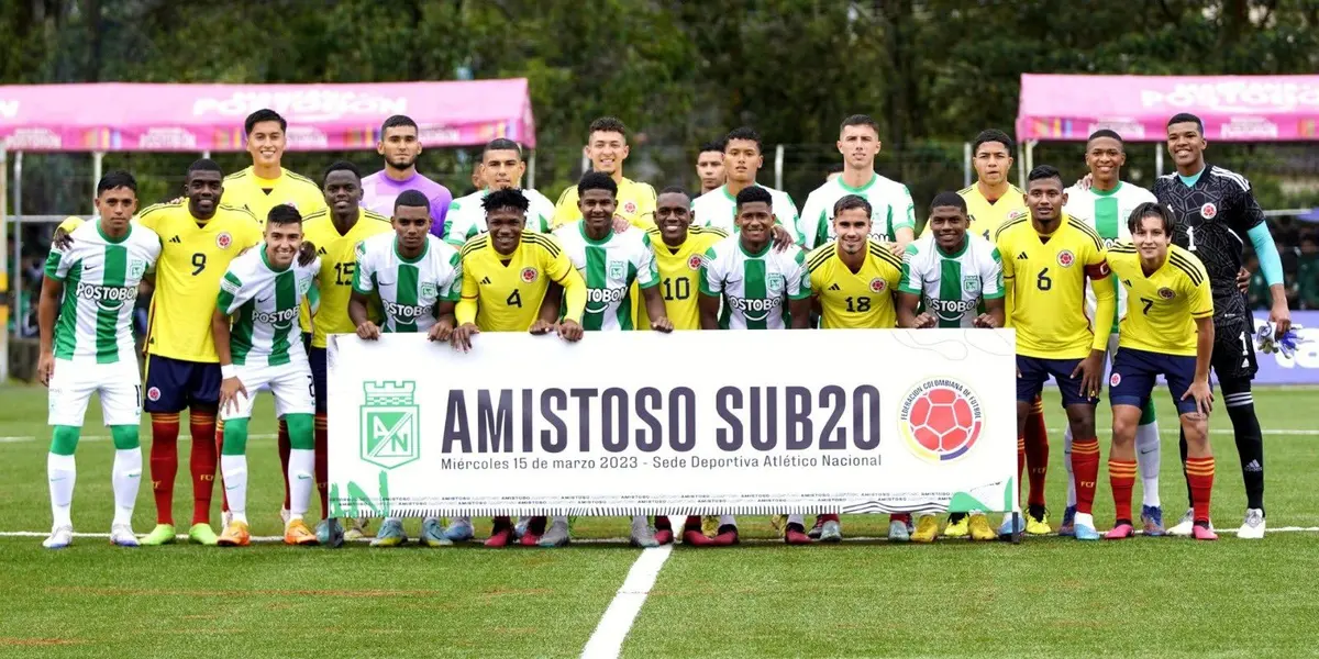 Atlético Nacional tiene a varios jugadores en la Selección Colombia Sub 20.