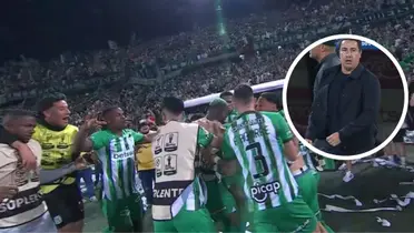 Atlético Nacional vs Deportes Tolima Foto: Captura de Win Sports