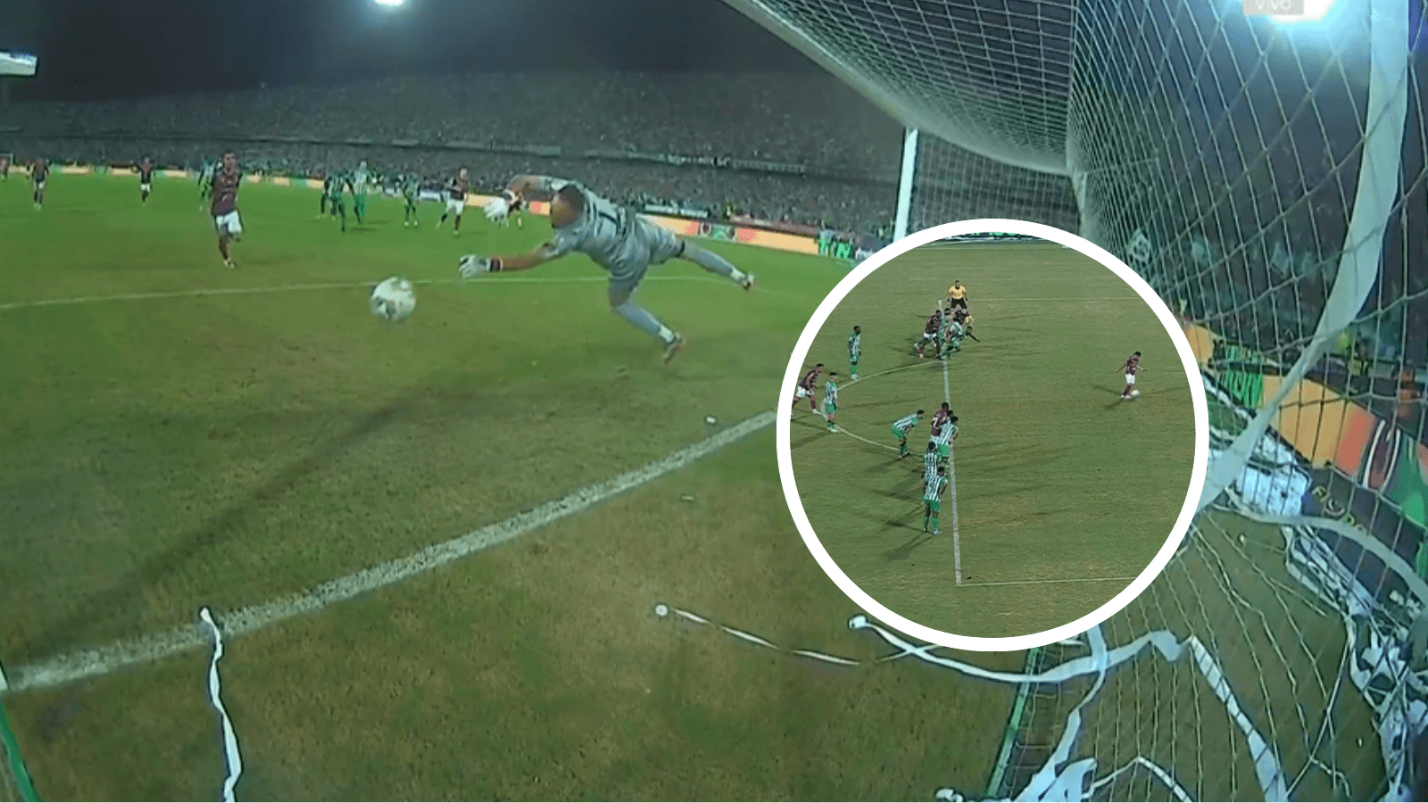 Atlético Nacional vs Deportes Tolima Foto: Captura de Win Sports