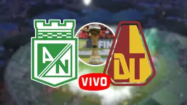 Atlético Nacional vs Deportes Tolima Foto: INDER, Escudoteca y Win Sports