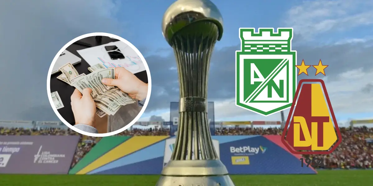 Atlético Nacional vs Deportes Tolima Foto: Win Sports, Pexels y Escudoteca