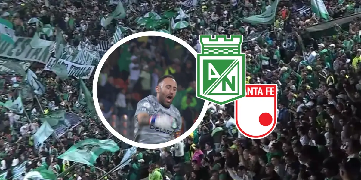 Atlético Nacional vs Independiente Santa Fé Foto: Captura de pantalla Win Sports