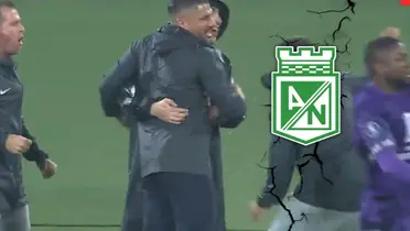 Aunque Nacional goleó, Gandolfi fue honesto sobre lo que realmente siente. Foto: Escudoteca y Captura de ESPN