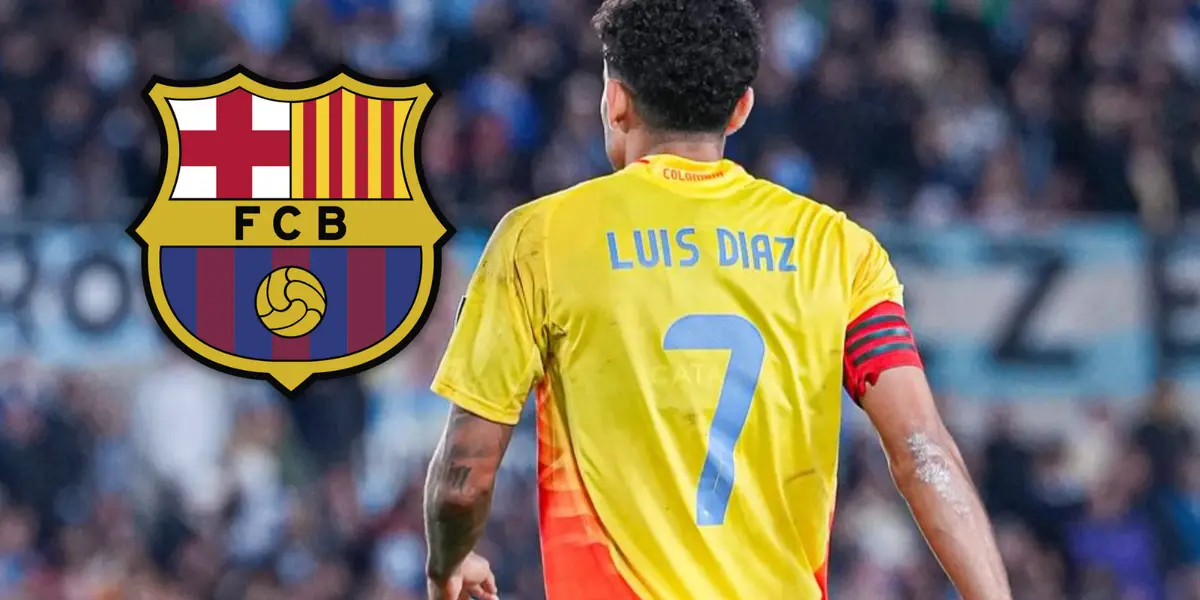 ¡Barcelona lo quiere! Periodista top de España pide fichar a Luis Díaz.   Foto: Escudoteca y Luis Díaz