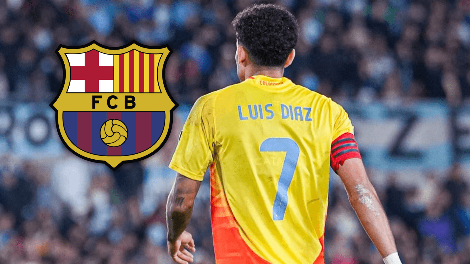 ¡Barcelona lo quiere! Periodista top de España pide fichar a Luis Díaz. Foto: Escudoteca y Luis Díaz