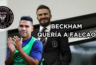 Beckham quería a Radamel Falcao, pero le llegaría otro delantero. 