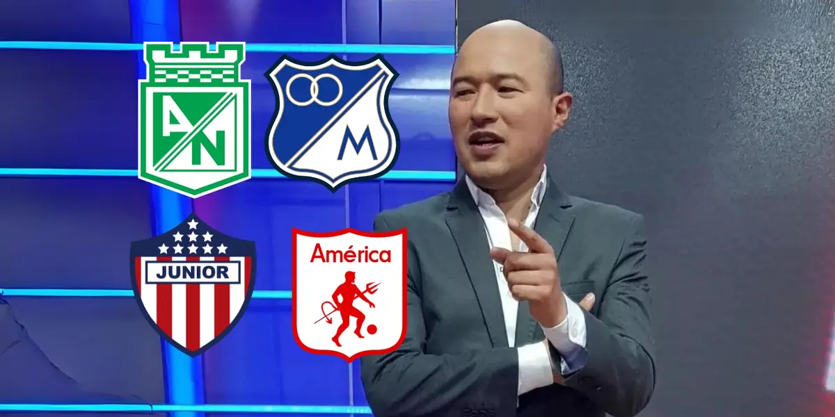 Bermúdez dijo cuál es el equipo que manda ahora en Colombia. Foto tomada del medio El Tiempo, logos de Wikipedia.