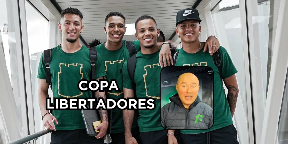 Bermúdez habló de Nacional en Libertadores. Foto de Bermúdez captura de pantalla de YouTube y Nacional Twitter @nacionaloficial.