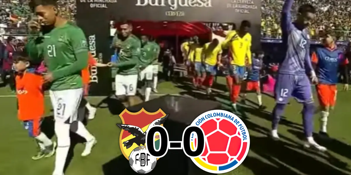 Bolivia vs Colombia Foto: Captura de Fútbol RCN y Escudoteca PN