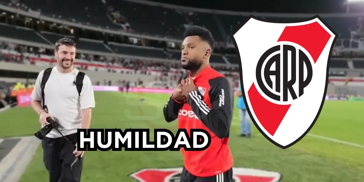 Borja con emotivo gesto en Argentina. Foto captura de pantalla ESPN.