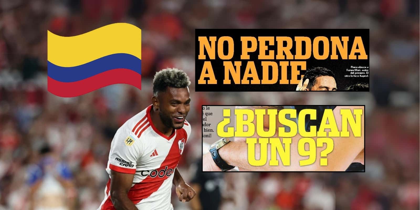 Borja es destacado en la prensa de Argentina. Foto Gol Caracol y Diario Olé.