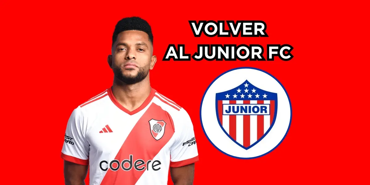 Borja habló de volver al Junior FC. Foto de Borja tomada de River Plate Web Site.