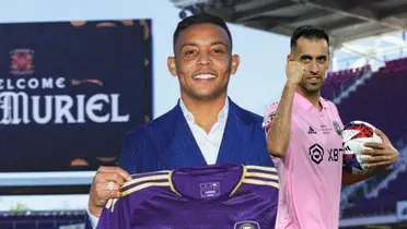 Busquets habló de Luis Muriel. Foto de Muriel tomada de El Espectador, Busquets de TV Azteca.