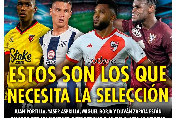 Portada medio AS pidiendo a Borja y Duván Zapata para selección Colombia, entre otros&nbsp;
