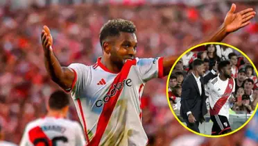 Cambio el discurso y así se rindió Demichelis ante Miguel Borja en River Plate