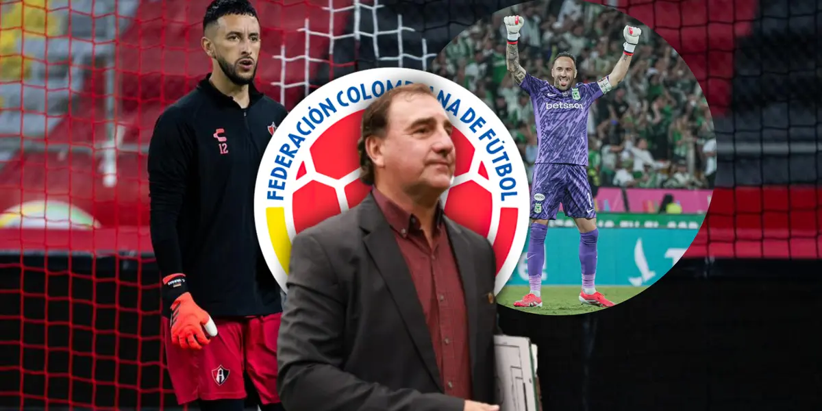 Camilo Vargas, David Ospina y Néstor Lorenzo Foto: Nacionaloficial, Atlas FC y Escudoteca