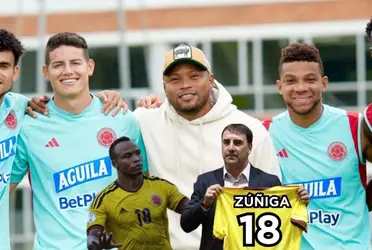 Camilo Zúñiga visitó a la Selección Colombia en Guarne.