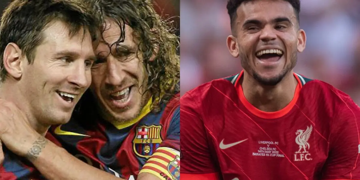 Carles Puyol está en Colombia y se desvivió en elogios cuando le preguntaron por Luis Díaz