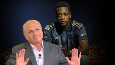 Carlos Anronio Vélez y la defensa que le hizo a Jhon Jader Durán en las últimas horas Foto: Captura de Win Sports y Fenerbahçe