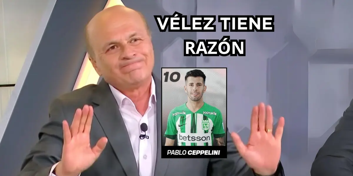 Carlos Antonio Vélez criticó lo que hizo Pablo Ceppelini en Nacional. Foto tomada de Pulzo y Twitter Nacional.