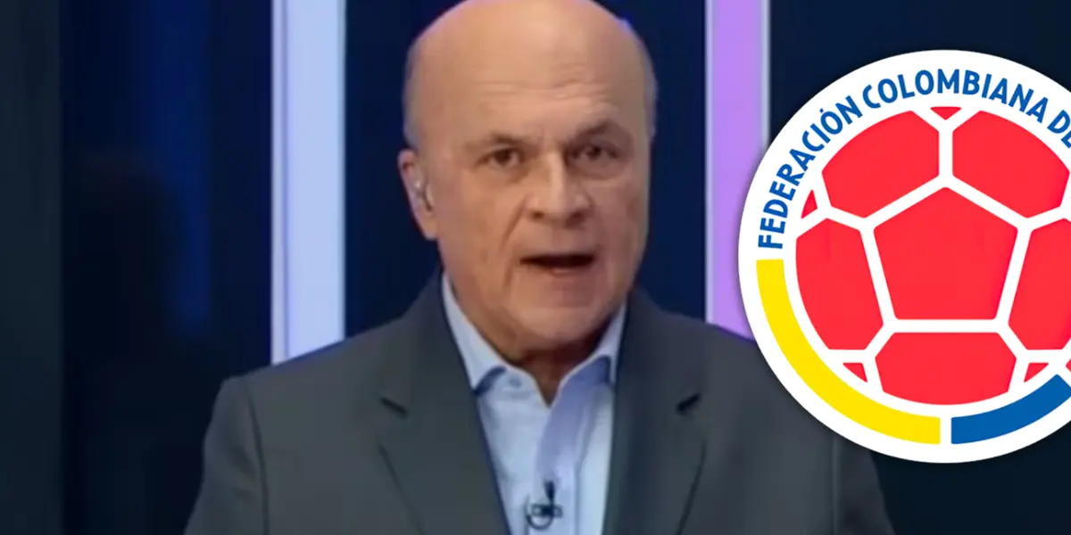 Carlos Antonio Vélez elogió a un jugador de la Selección y generó controversia Foto: Captura de Win Sports y Escudoteca