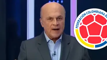 Carlos Antonio Vélez elogió a un jugador de la Selección y generó controversia Foto: Captura de Win Sports y Escudoteca