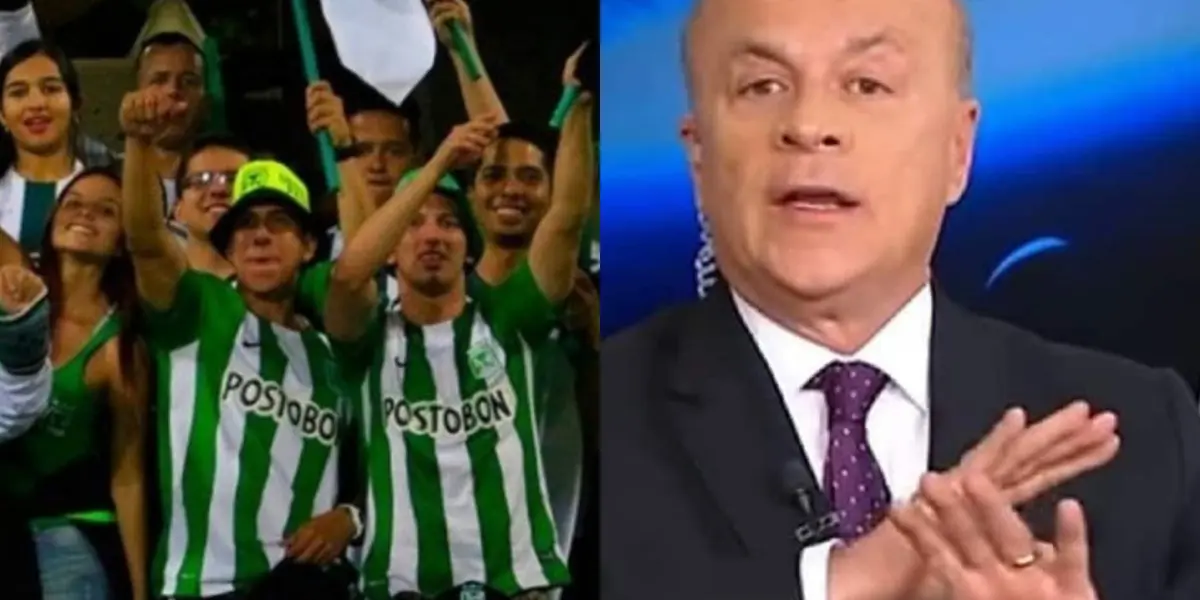 Carlos Antonio Vélez le respondió a la barra de Atlético Nacional.