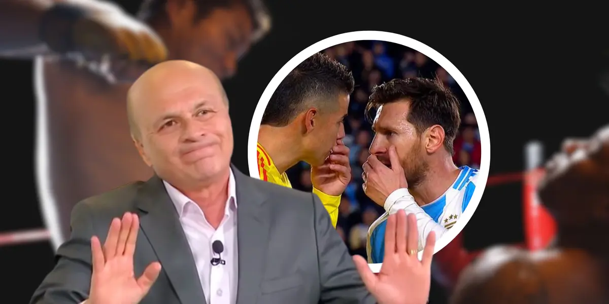 Carlos Antonio Vélez reaccionó con todo a la polémica entre James y Messi.  Foto: Pexels, Captura de X y Win Sports