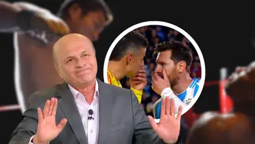 Carlos Antonio Vélez reaccionó con todo a la polémica entre James y Messi.  Foto: Pexels, Captura de X y Win Sports
