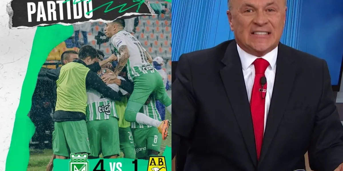 Carlos Antonio Vélez reaccionó a la goleada de Atlético Nacional al Atlético Bucaramanga.