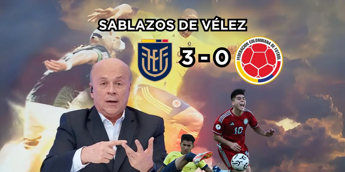 Carlos Antonio Vélez se hartó y mandó unos sablazos tras ver como Ecuador humilló a Colombia.