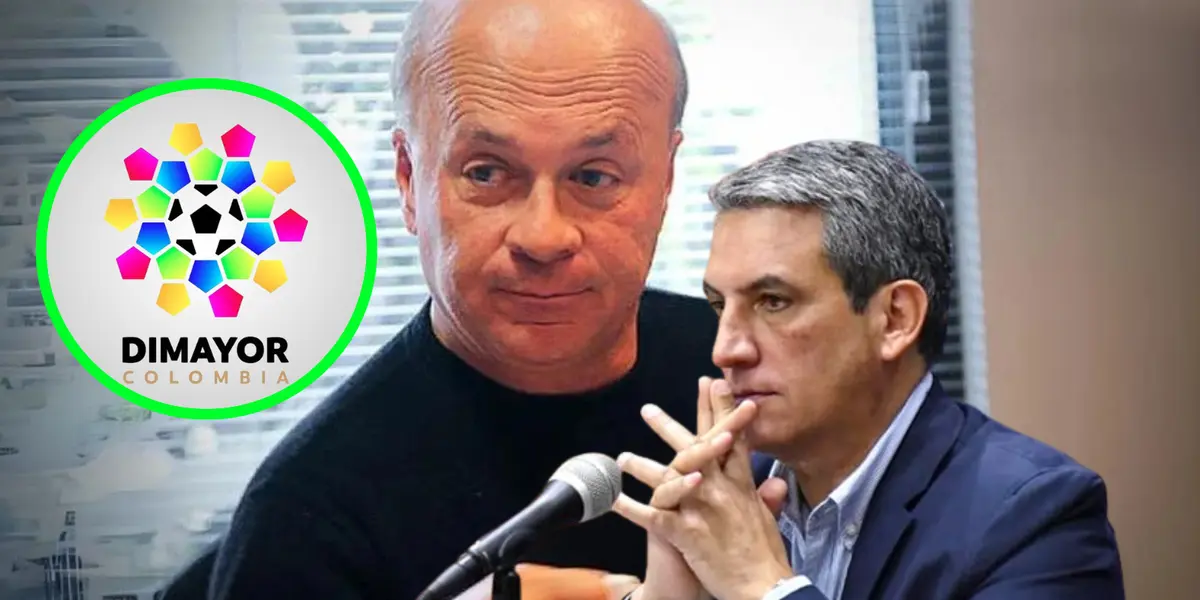 Carlos Antonio Vélez y Fernando Jaramillo Foto: RCN y Dimayor