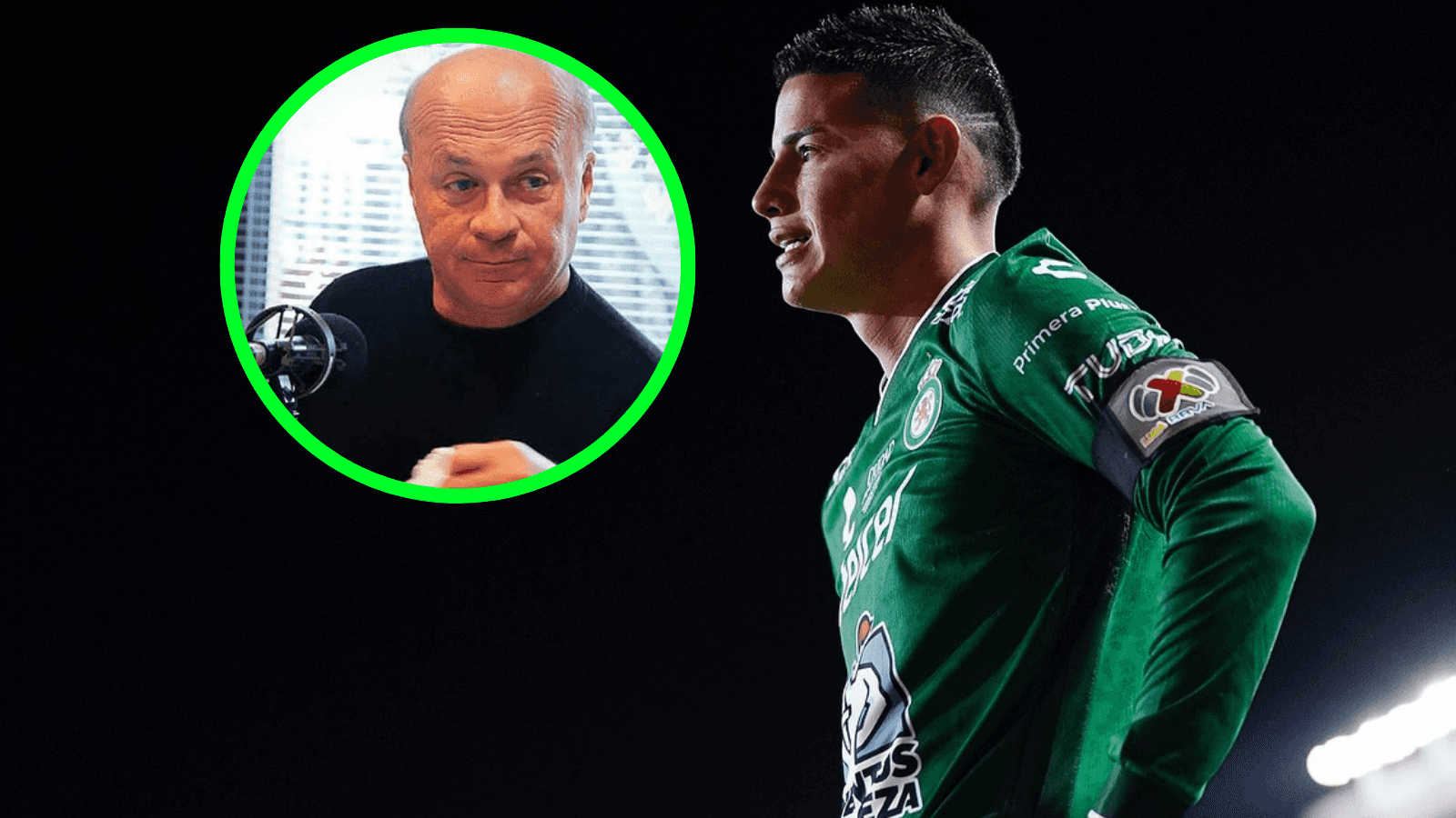Carlos Antonio Vélez y James Rodríguez Foto: RCN y James Rodríguez