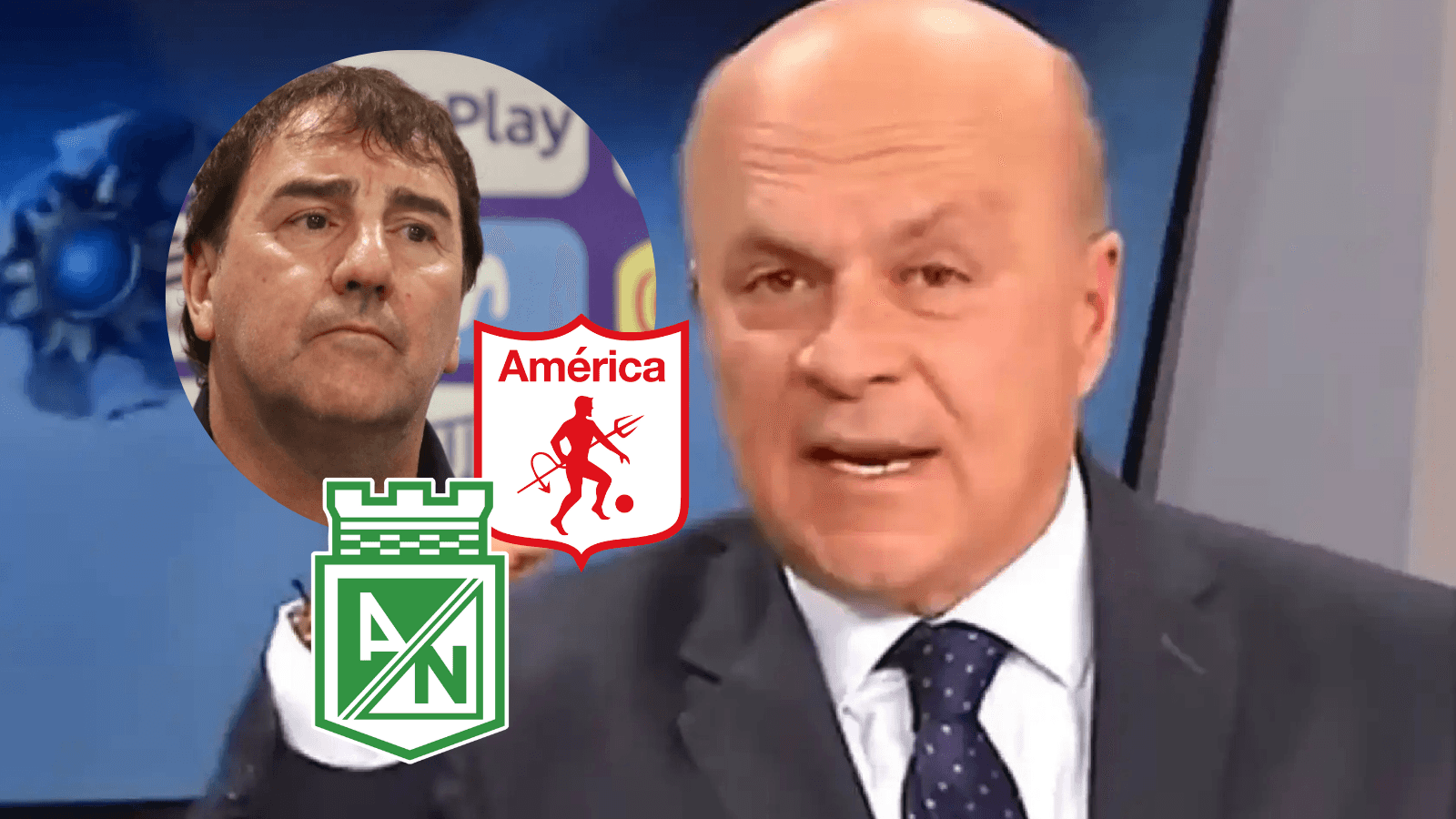 Carlos Antonio Vélez y la tremenda indirecta a Néstor Lorenzo por los equipos colombianos Foto: Captura de Win, Escudoteca