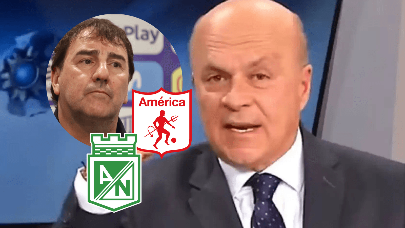 Carlos Antonio Vélez y la tremenda indirecta a Néstor Lorenzo por los equipos colombianos Foto: Captura de Win, Escudoteca