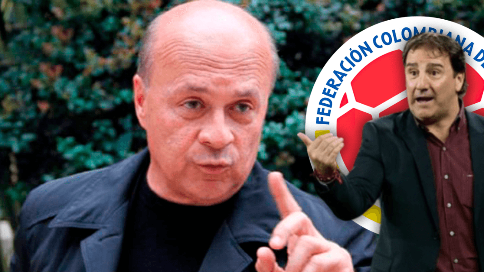 Carlos Antonio Vélez y Néstor Lorenzo Foto: RCN y FCF Selección Colombia