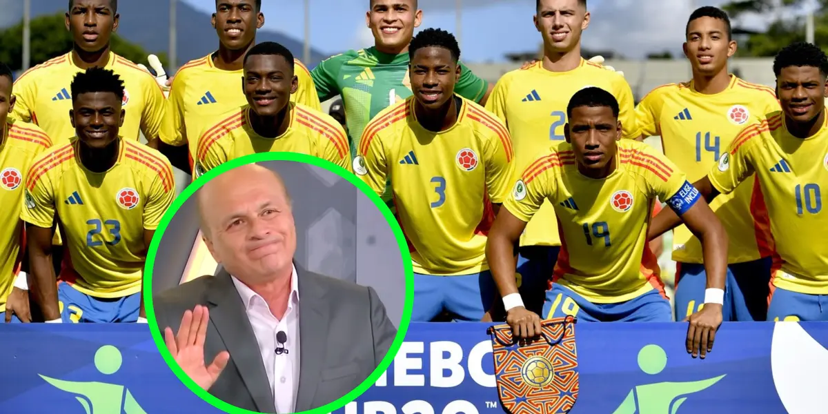 Carlos Antonio Vélez y Selección Colombia Foto: Captura de Win Sports y FCF Selección Colombia