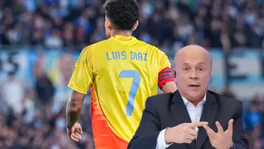 Carlos Antonio Vélez y su contundente mensaje para Luis Díaz Foto: Captura de Win Sports y Luis Díaz