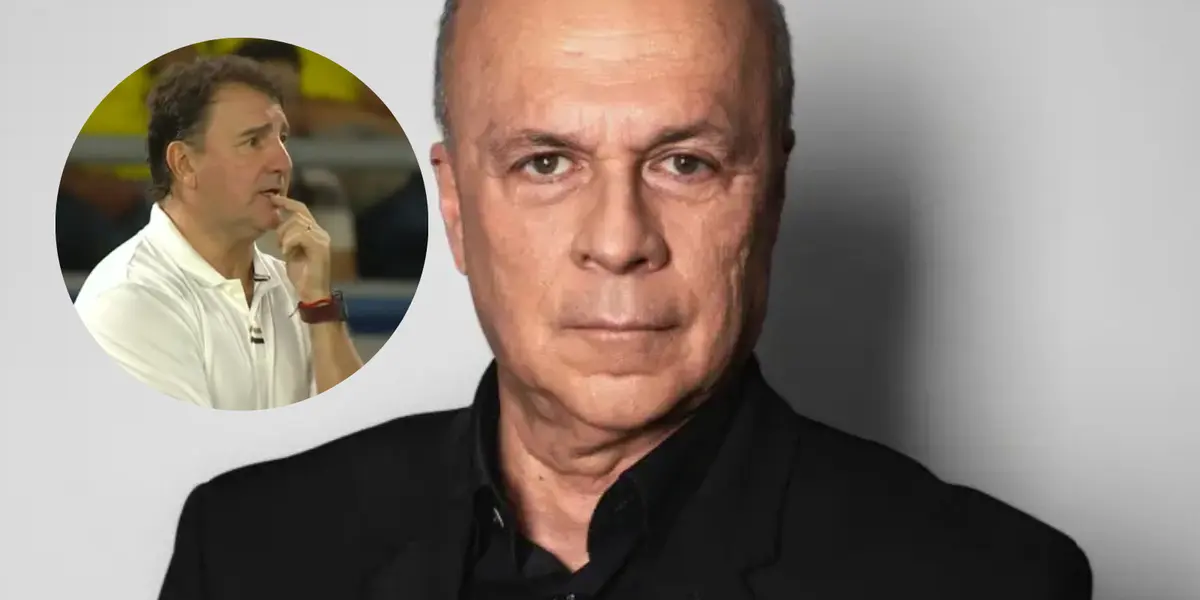 Carlos Antonio Vélez y su sentencia a Néstor Lorenzo Foto: CAV y captura de Gol Caracol