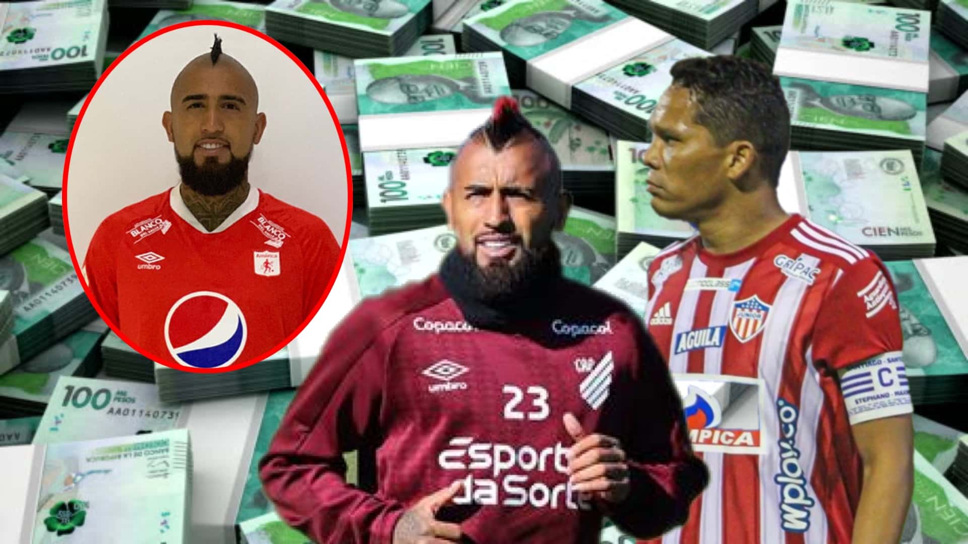 Carlos Bacca gana $350 millones en Junior y la fortuna que pagaría América a Vidal