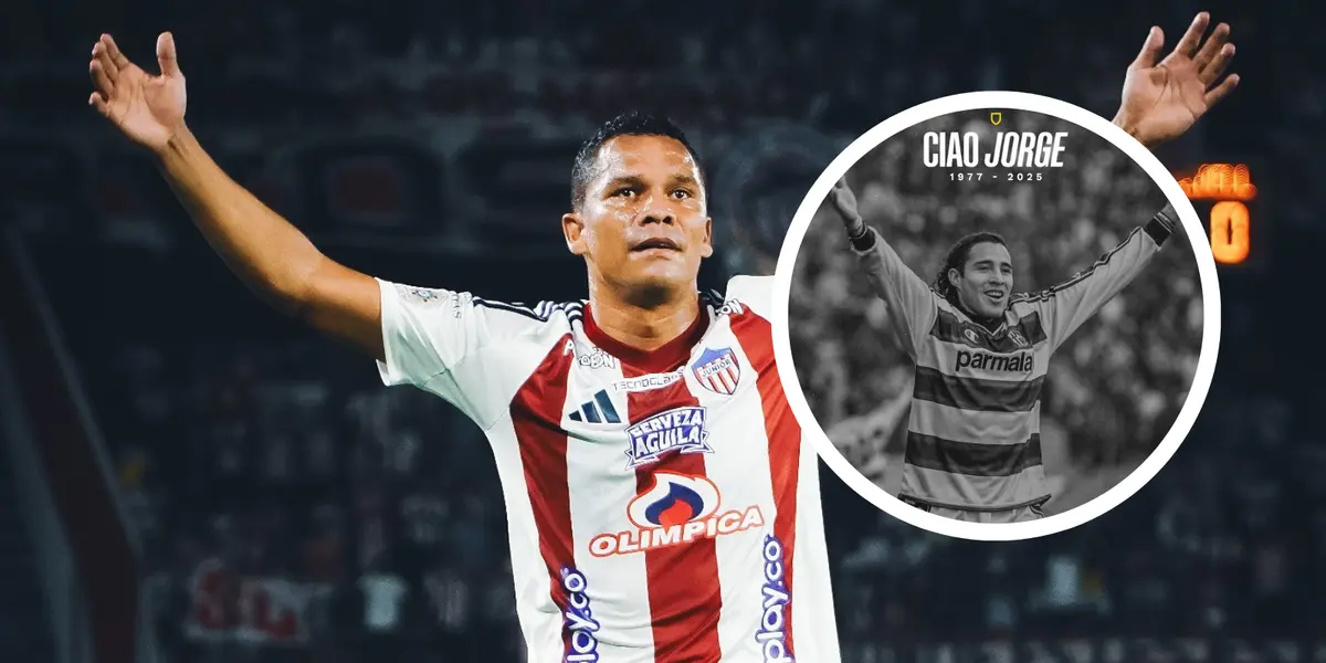 Carlos Bacca y el homenaje a Jorge Bolaño que emocionó a todo el país Foto: Parma Calcio y Junior FC
